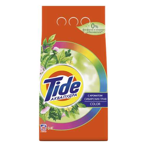 Стиральный порошок Tide сибирские травы color 3 кг 20 стирок в Швейный мир