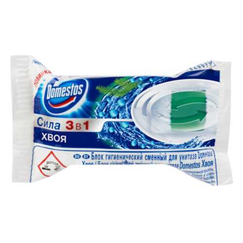 Гигиенический блок для унитаза Domestos хвоя сменный 40 г в Швейный мир