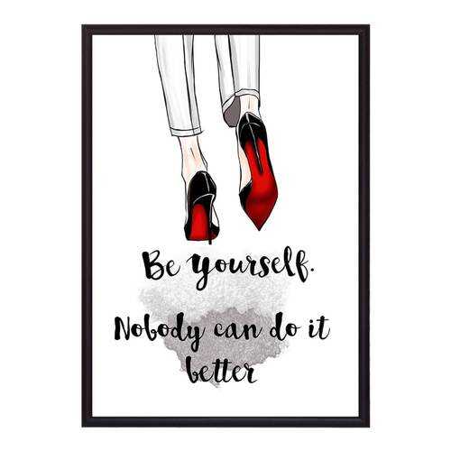 Постер в рамке Be yourself 21х30 см в Швейный мир
