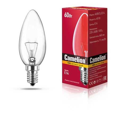 Лампа накаливания Camelion свеча прозрачная 60W E14 в Швейный мир