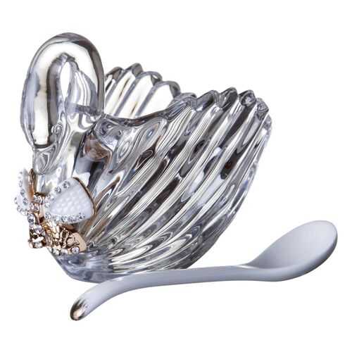 Икорница MUZA, 11,5x6,5x9,5 см, с ложкой в Швейный мир